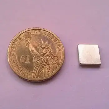 10mm x 10mm x 2mm neodymium magnet