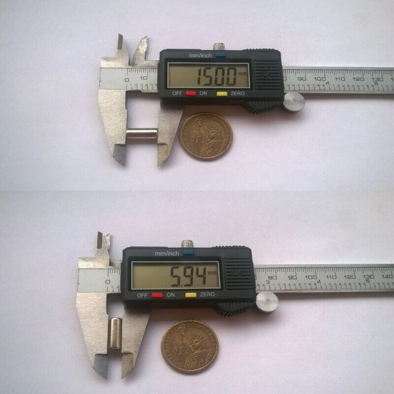 6mm x 15mm neodymium cylinder magnets