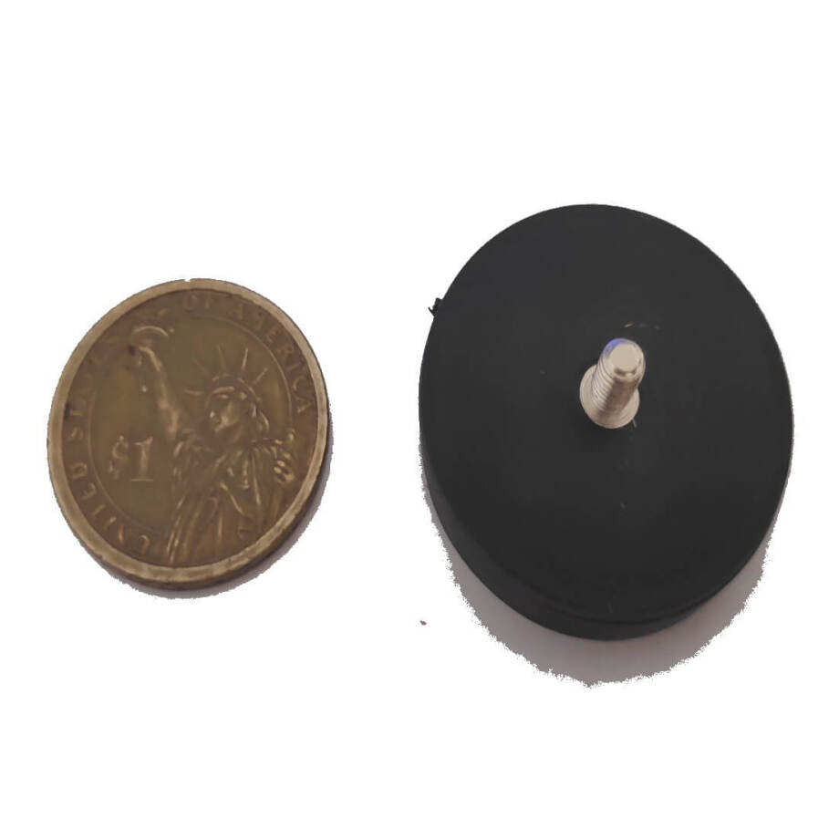 External Thread Rubber Pot Magnets PME H34